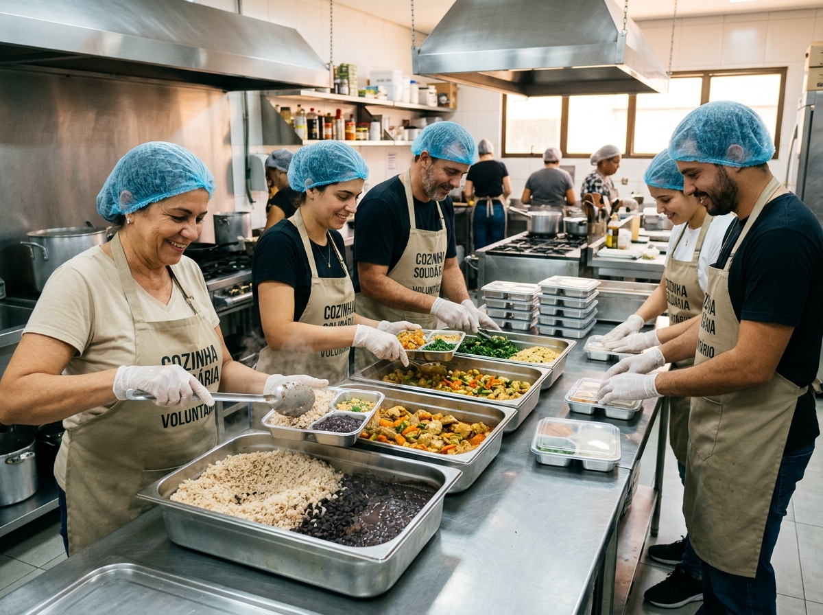Preparo de alimentos Mais que Pão